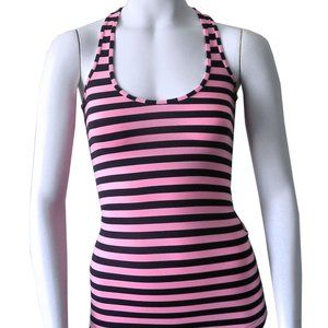 Lululemon Cool Racerback Pink Striped Tank Top 2